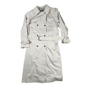 House Of Fraser Trench Belted Long Coat Heavyweight With Lining and Scarf UK 14